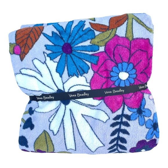 Vera Bradley Bengal Lily Plush Throw Blanket - Picture 3 of 8